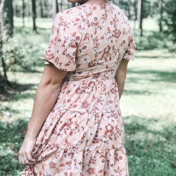 🌷Mine Floral Babydoll Mini Dress - Picture 5 of 6